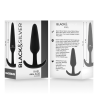 BLACKandSILVER - KAEL PLUG ANAL SILICONA CON ASA MEDIANO