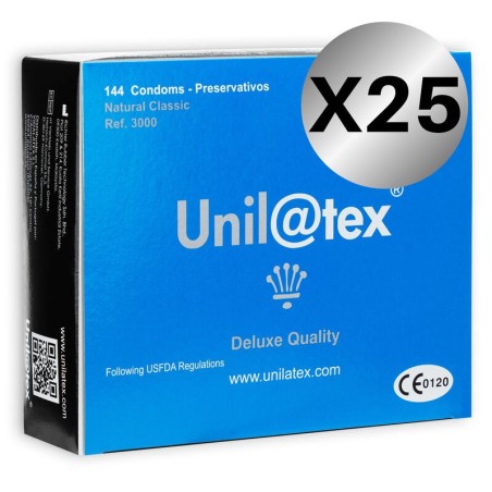 UNILATEX - PRESERVATIVOS NATURALES 144 UDS X 25 UDS