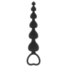 BLACKandSILVER - MILA CADENA ANAL DE CORAZONES 18 CM