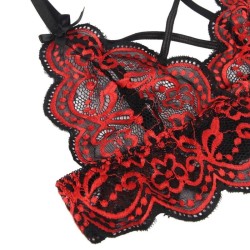 SUBBLIME - SET DOS PIEZAS TOP Y PANTIES ENCAJE S-M