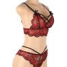 SUBBLIME - SET DOS PIEZAS TOP Y PANTIES ENCAJE S-M