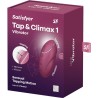 SATISFYER - TAP and CLIMAX 1 VIBRADOR LAY-ON ROJO