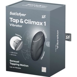 SATISFYER - TAP and CLIMAX 1 VIBRADOR LAY-ON ROJO