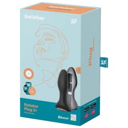 SATISFYER - ROTATOR PLUG 2 PLUG VIBRADOR APP NEGRO