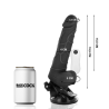 BASECOCK - VIBRADOR REALÍSTICO CONTROL REMOTO NATURAL CON TESTÍCULOS 19.5 CM -O- 4 CM