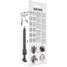 BASECOCK - VIBRADOR REALÍSTICO CONTROL REMOTO NATURAL CON TESTÍCULOS 19.5 CM -O- 4 CM