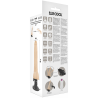 BASECOCK - VIBRADOR REALÍSTICO CONTROL REMOTO NATURAL 19 CM -O- 4 CM