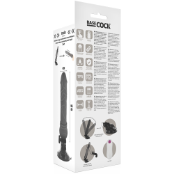 BASECOCK - VIBRADOR REALÍSTICO CONTROL REMOTO NATURAL 19.5 CM -O- 4 CM