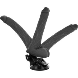 BASECOCK - VIBRADOR REALÍSTICO ARTICULABLE CONTROL REMOTO NATURAL 18.5 CM -O- 4 CM