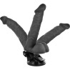 BASECOCK - VIBRADOR REALÍSTICO ARTICULABLE CONTROL REMOTO NATURAL 20 CM -O- 4.5 CM