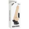 BASECOCK - VIBRADOR REALÍSTICO CONTROL REMOTO NATURAL 18.5 CM -O- 4CM