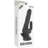 BASECOCK - VIBRADOR REALÍSTICO CONTROL REMOTO NATURAL 18.5 CM -O- 4CM