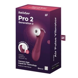 SATISFYER - PRO 2 GENERACIÓN 3 GRANATE BLUETOOTH and APP