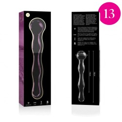 NEBULA SERIES BY IBIZA - MODELO 13 DILDO CRISTAL TRANSPARENTE 18 CM -O- 3.5 CM