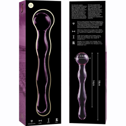 NEBULA SERIES BY IBIZA - MODELO 13 DILDO CRISTAL TRANSPARENTE 18 CM -O- 3.5 CM