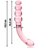 NEBULA SERIES BY IBIZA - MODELO 14 DILDO CRISTAL TRANSPARENTE 18.5 CM -O- 3 CM