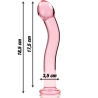 NEBULA SERIES BY IBIZA - MODELO 18 DILDO CRISTAL TRANSPARENTE 18.5 CM -O- 3.5 CM