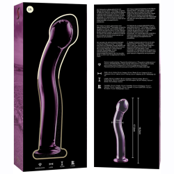NEBULA SERIES BY IBIZA - MODELO 18 DILDO CRISTAL TRANSPARENTE 18.5 CM -O- 3.5 CM