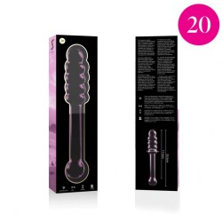 NEBULA SERIES BY IBIZA - MODELO 20 DILDO CRISTAL TRANSPARENTE 20.5 CM -O- 3 CM