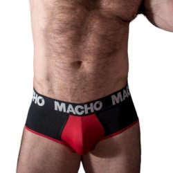 MACHO - MS26N SLIP NEGRO-ROJO M