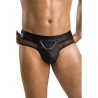 PASSION - 030 SLIP ABIERTO TOM NEGRO S-M