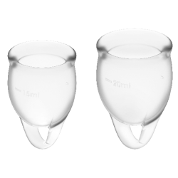 SATISFYER - FEEL CONFIDENT KIT COPA MENSTRUAL AZUL INTENSO 15 20 ML