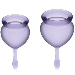 SATISFYER - FEEL GOOD KIT COPA MENSTRUAL AZUL INTENSO 15 20 ML