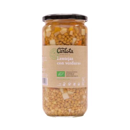 Lentejas con verduras Bio 720g Carlota Organic