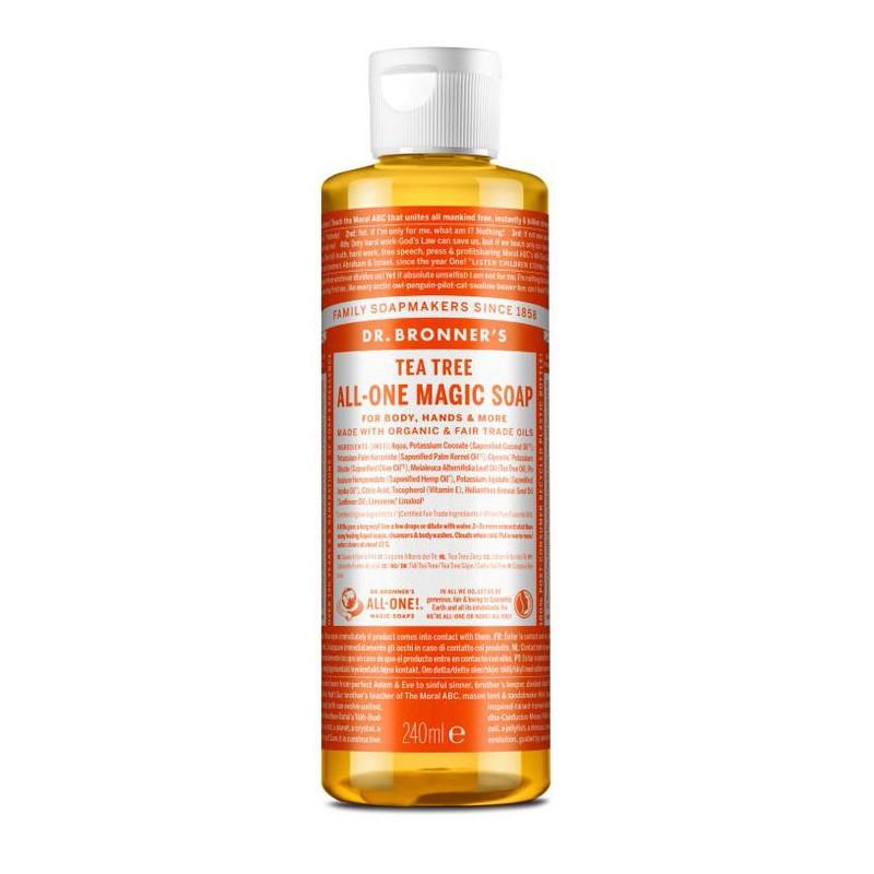 Jabon liquido arbol del te bio 240ml Dr. Bronner's