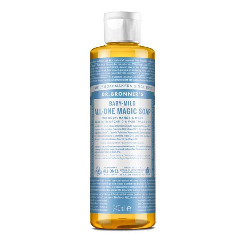 Jabon liquido neutro bebe/niño bio 240ml Dr. Bronner's