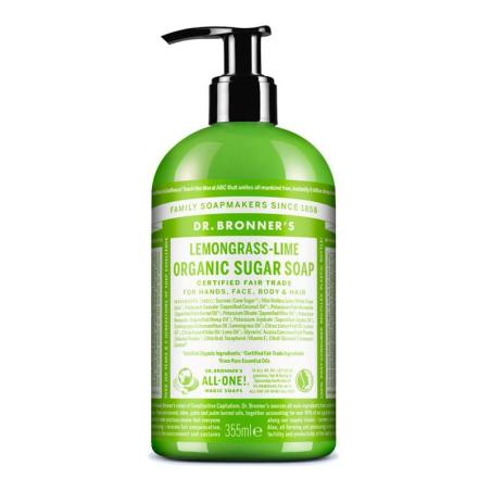Jabon de Azucar Lemongras Lima 355ml Dr. Bronner's