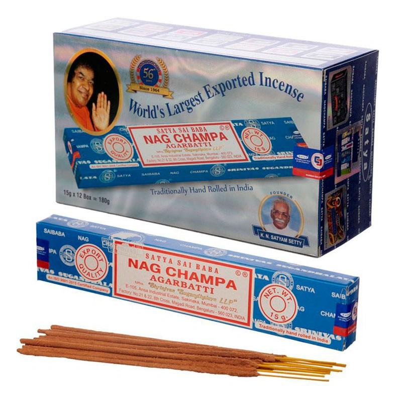 Incienso Satya Agarabatti Classic 12x15g Nag Champa Incienso Satya Agarabatti Classic 12x15g Nag Champa