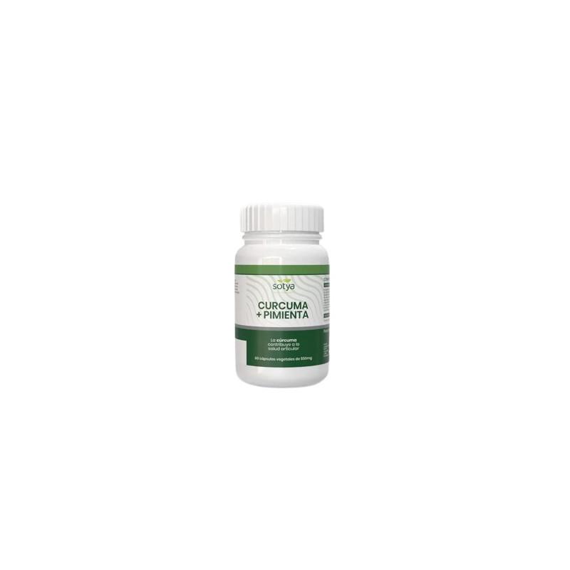 Curcuma + Pimienta 550mg 60 capsulas Sotya