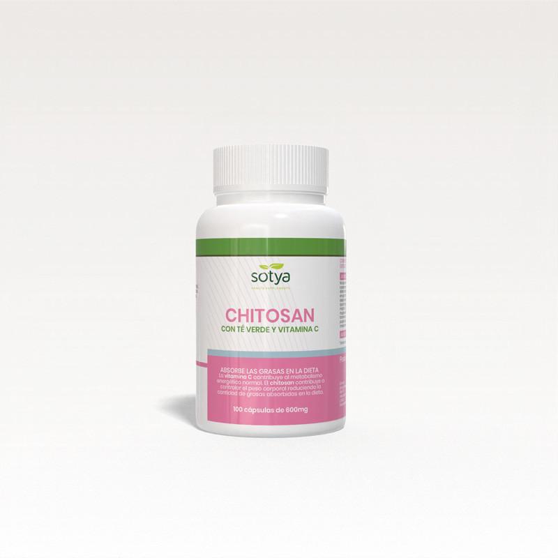 Chitosan+Te verde+VitaminaC 600mg 100 capsulas Sotya
