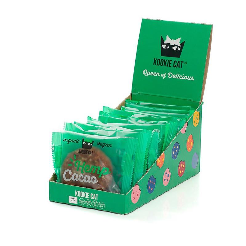 Galleta con cañamo & cacao Bio 12x50g Kookie Cat Galleta con cañamo & cacao Bio 12x50g Kookie Cat