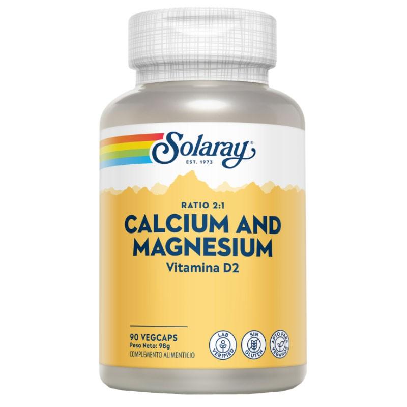 Calcio y magnesio con vitamina D2 90 vegcaps Solaray Calcio y magnesio con vitamina D2 90 vegcaps Solaray