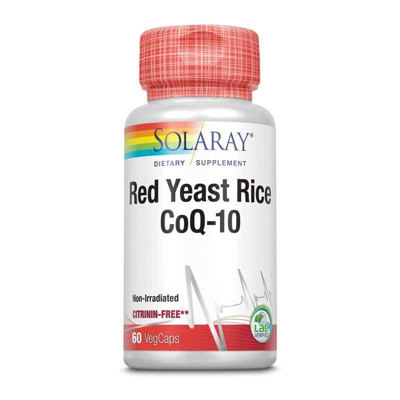 Red Yeast Rice Plus Q10 60 vcaps Solaray Red Yeast Rice Plus Q10 60 vcaps Solaray