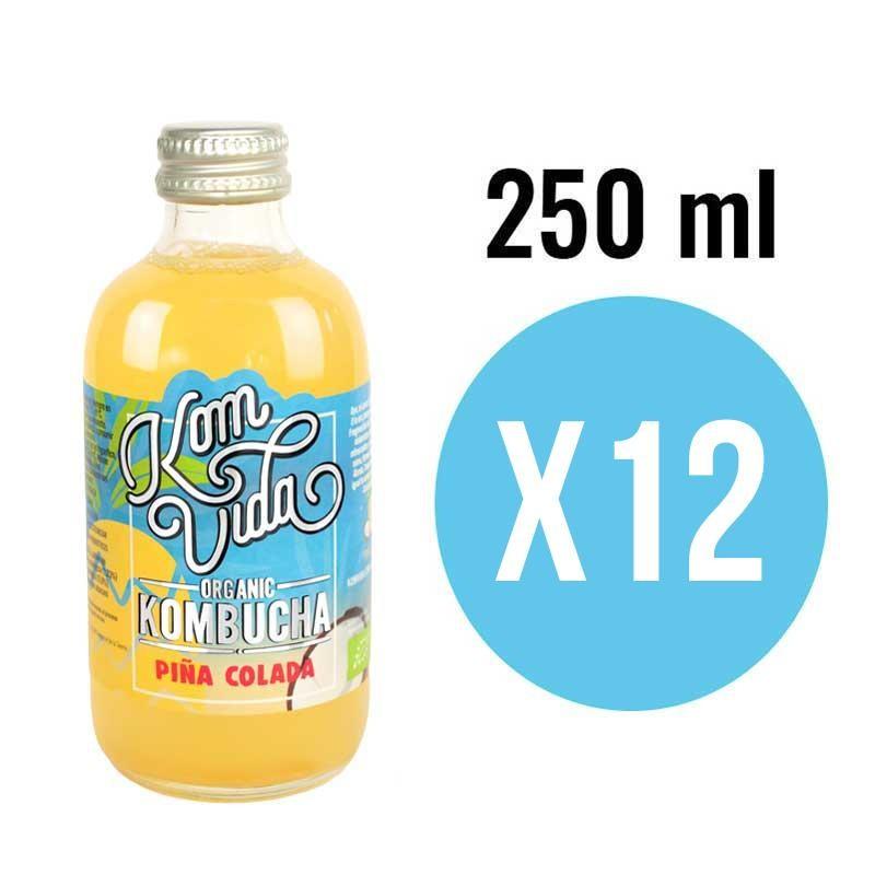 Kombucha Piña Colada Bio 12x250ml Komvida Kombucha Piña Colada Bio 12x250ml Komvida