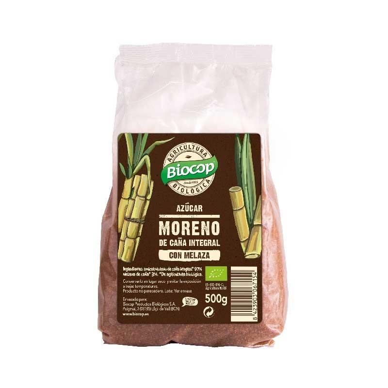Azucar moreno caña integral con melaza 500g Biocop Azucar moreno caña integral con melaza 500g Biocop