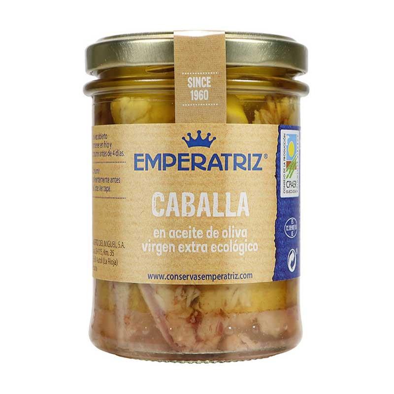 Caballa en aceite de oliva Bio 213ml 130g Emperatriz Caballa en aceite de oliva Bio 213ml 130g Emperatriz