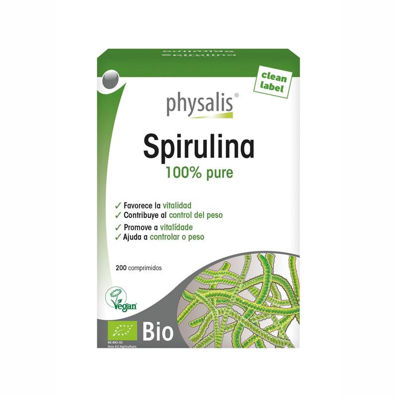 Spirulina Bio 200 comprimidos Physalis Spirulina Bio 200 comprimidos Physalis
