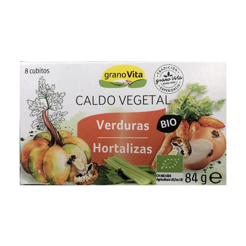Caldo vegetal de verduras Bio 8 cubitos Granovita Caldo vegetal de verduras Bio 8 cubitos Granovita