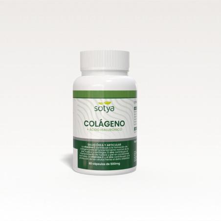Colageno con hialuronico 500mg 60 caps Sotya