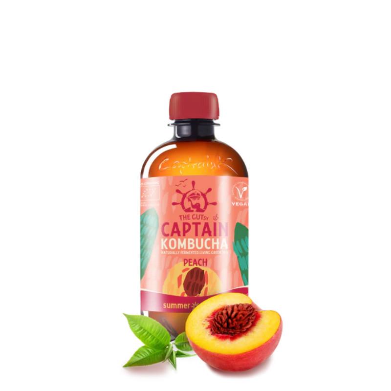 Kombucha Peach Bio 400ml Captain Kombucha Kombucha Peach Bio 400ml Captain Kombucha