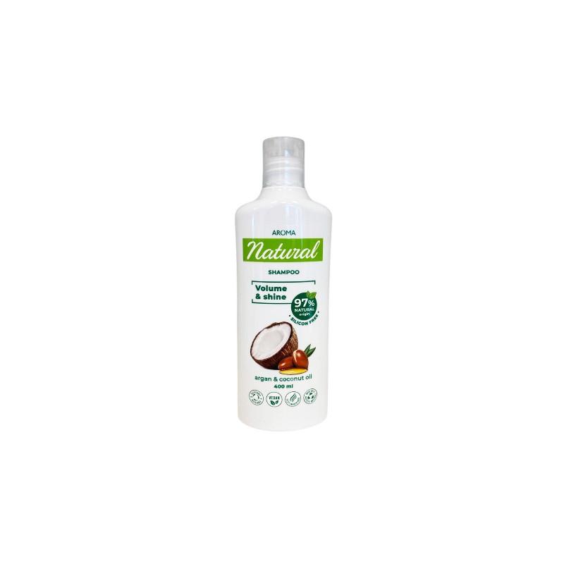 Champu Argan y leche de coco Volumen y brillo 400ml Rose&Rose
