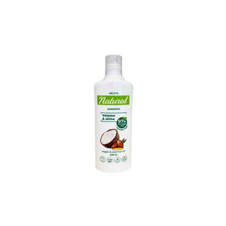 Champu Argan y leche de coco Volumen y brillo 400ml Rose&Rose