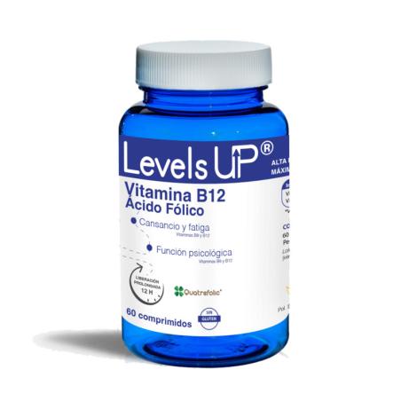 Vitamina B12 + acido Folico 60 comp Levels Up