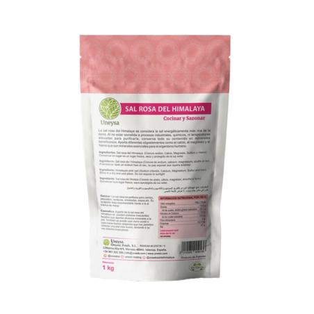 Sal rosa del Himalaya fina 500g Uneysa