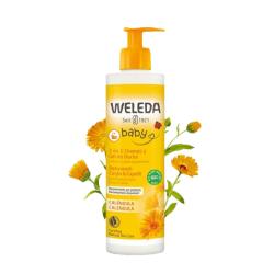 Champu-Gel (2 en 1) de calendula bebe y niño 400ml Weleda