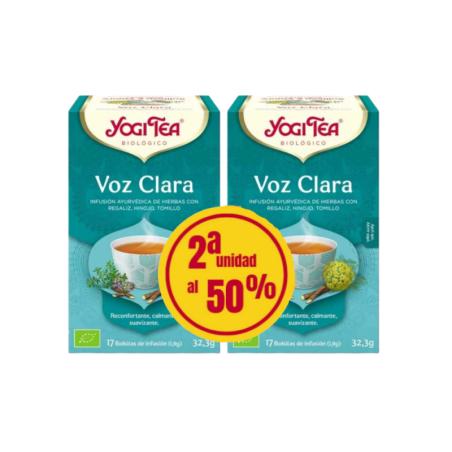 Yogi Tea Voz Clara 2ª unidad al 50% 17 filtros BIO